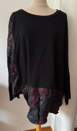 Tunique Luukaa noire et bordeaux, taille 40/42