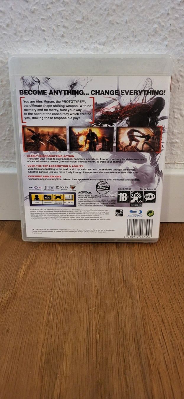 Sony Giochi: PS 3 - Prototype – Usato da Münsingen venduto da Heroism2010 1
