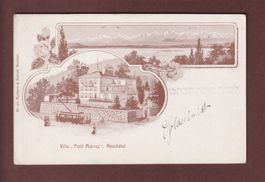 NEUCHÂTEL - Villa Petit Monruz - 1909