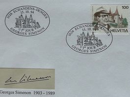 🌟 ECHANDENS G. Simenon 1994 FDC ET Krimis "Maigret" Nr.:871