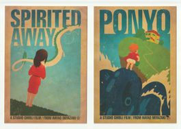 Cartes postales Pony + Spirited Away Ghibli Miyazaki