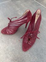 Christian Louboutin – Escarpins/bottines à lacets - Bordeaux
