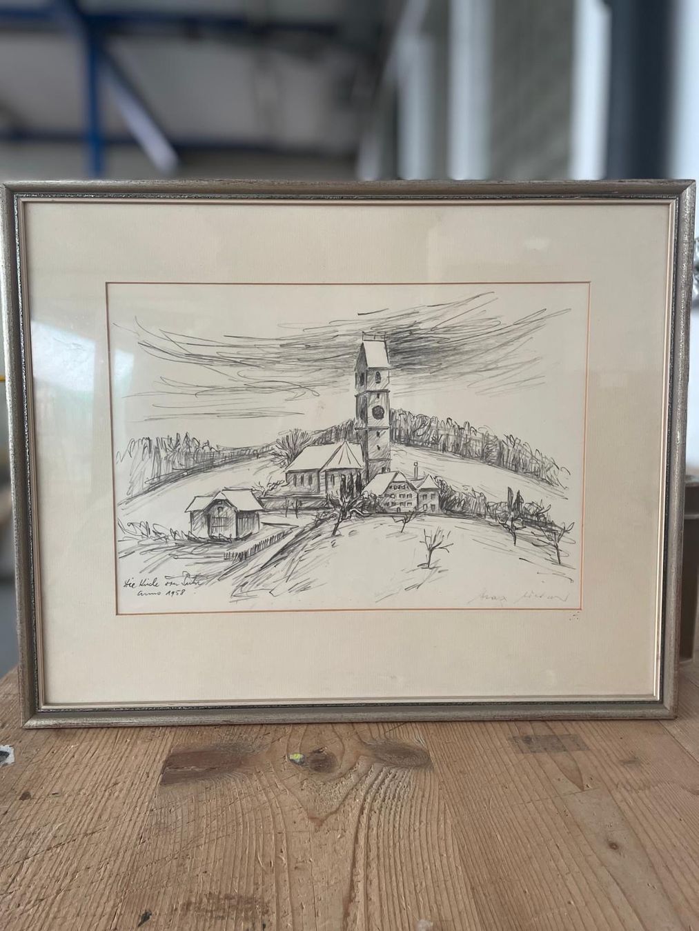 Foto & Immagini: Zeichnung Max Widmer? 41x32cm – Usato da Hitzkirch venduto da Reliko