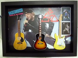 Bild VASCO ROSSI, 3 Modell Gitarren, Unikat (B.50cmxH.37cm)