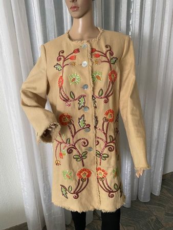 RARITÄT - stilvoller und edler ELEGANCE Mantel mit Décor, 46