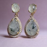 Boucles d'oreilles Améthyste verte ✨