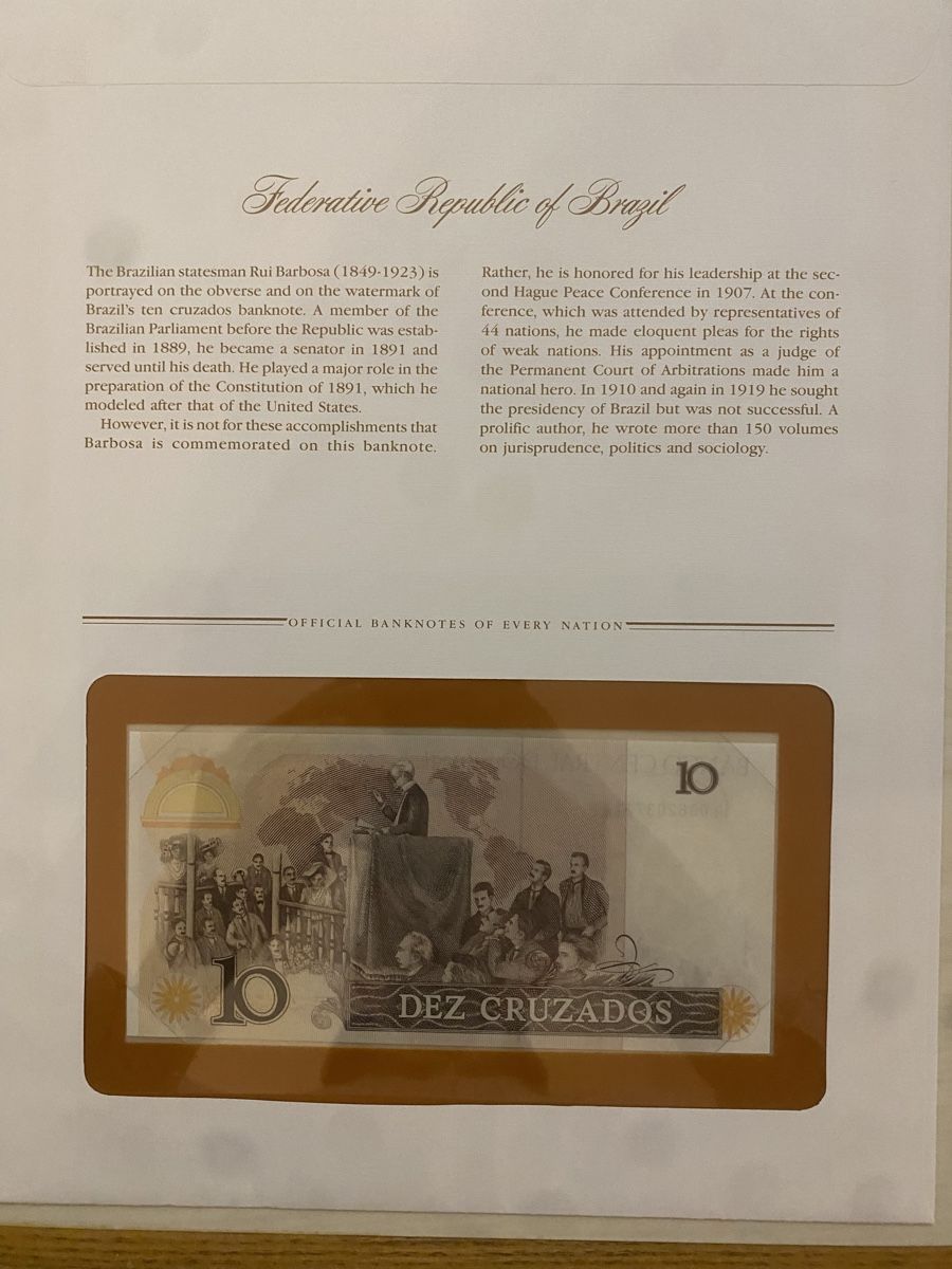 Banconote: Banknotenbrief Brasilien – Nuovo (secondo la descrizione) da Muralto venduto da Alex1912 1