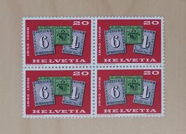 Bloc de 4 timbres CH de 1968 NON OBLITERES