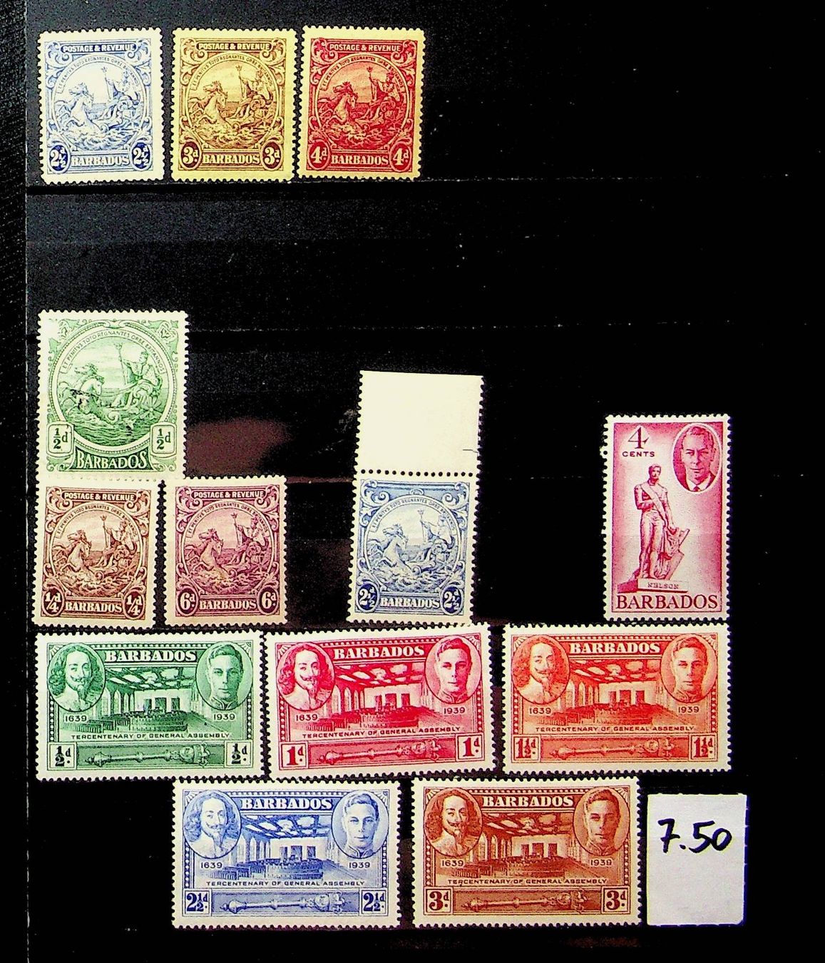 Tutti i francobolli: BARBADE TIMBRES NEUFS  /U614 – Nuovo (secondo la descrizione) da Estavayer-le-Lac venduto da nane85
