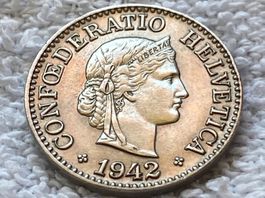 10 centimes/rappen 1942 ABART