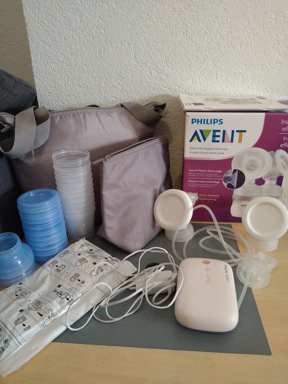 Philips Avent Elektrische Doppel-Milchpumpe - Schnell & Bequem Mehr Muttermilch Gewinnen