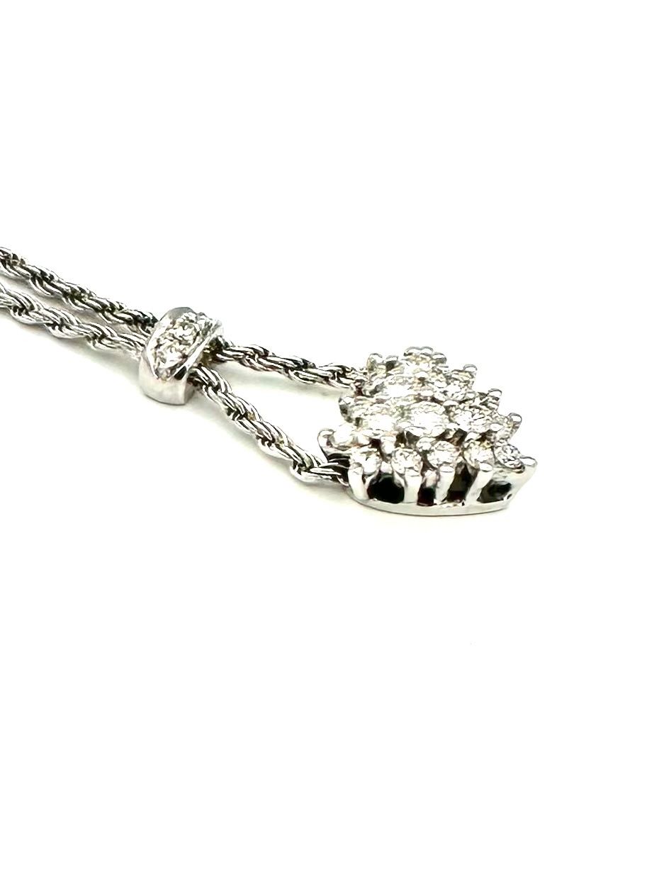 Ketten: DAMIANI. Collier or blanc 18K et diamants – Gebraucht aus Renens VD von Diademe.sarl 2