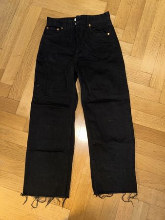 Schwarze High Waist Jeans Gr. 36 Pull&Bear