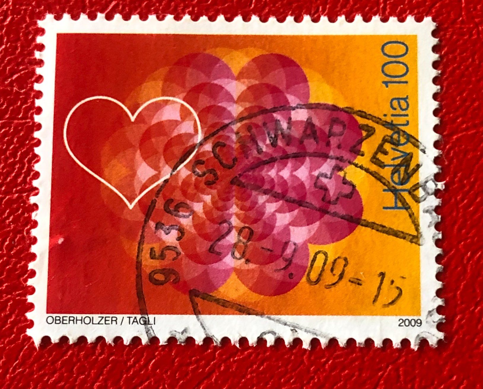 Tutti i francobolli: Nr.1321 Hochzeit 2009 mit Stempel   – Usato da Aarau venduto da Billa007