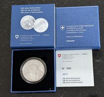 20 Franken 2017 Silber pp 500 Jahre Reformation Box