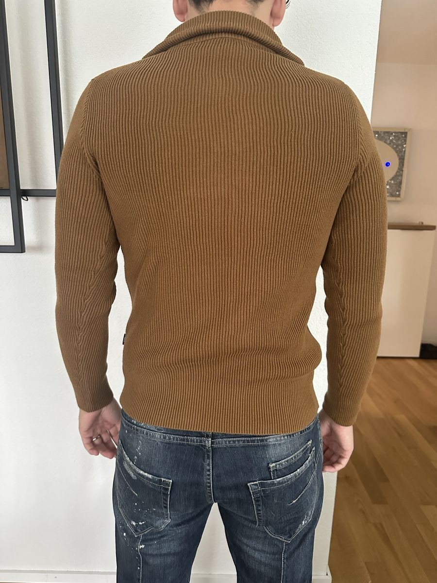 Jack & Jones Pullover & Sweatshirts: Jack & Jones Pullover braun mit Reissverschluss Grösse  – Gebraucht aus Glattbrugg von SMusic98 2