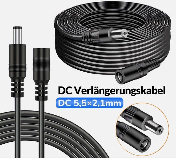 Cavi: 1meter DC Verlängerungskabel 5.5/2.1mm Stromversorgung – Nuovo (secondo la descrizione) da Kirchdorf AG venduto da Apost008