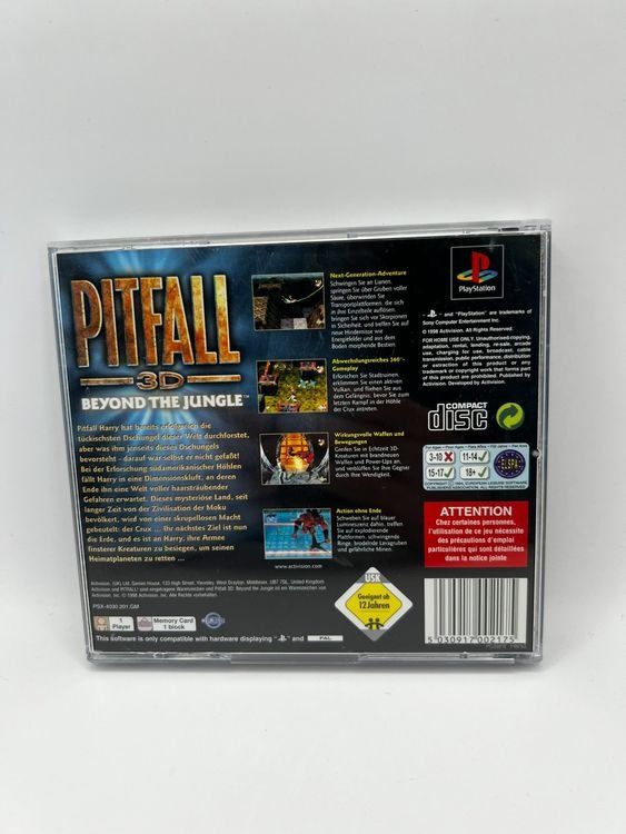 Spiele: Pitfall 3D: Beyond the jungle (Deutsch) - Playstation 1 – Gebraucht aus Kreuzlingen von bigauditor 1