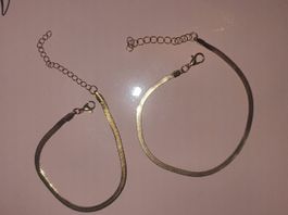 Allianz, Armbändchen, goldene Kettchen, Bracelet d'amitié or