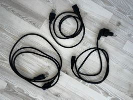 Stromkabel Netzteil Stromkabelset Stecker verschiedene Kabel