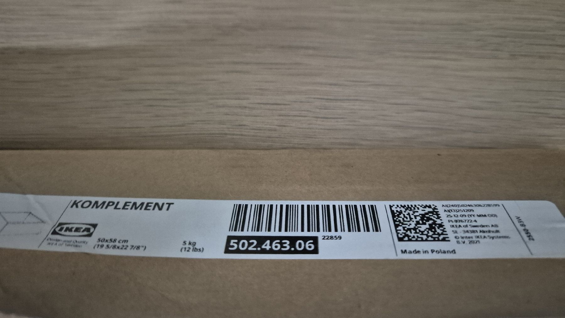 Armadi: 6  Ikea KOMPLEMENT Schublade, 50x58 cm – Nuovo (secondo la descrizione) da Oberägeri venduto da Timka111 2