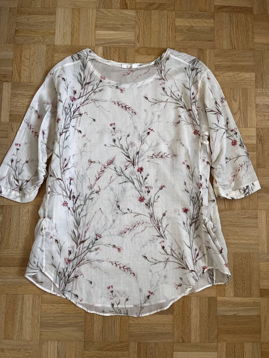 High Camicette: Bluse HIGH Use Grösse 38 floral weiss 3/4 Arm – Usato da Zürich venduto da Kleanthy 5