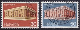 Satz SBK-Nr. 466-467 (Europa 1969) gestempelt