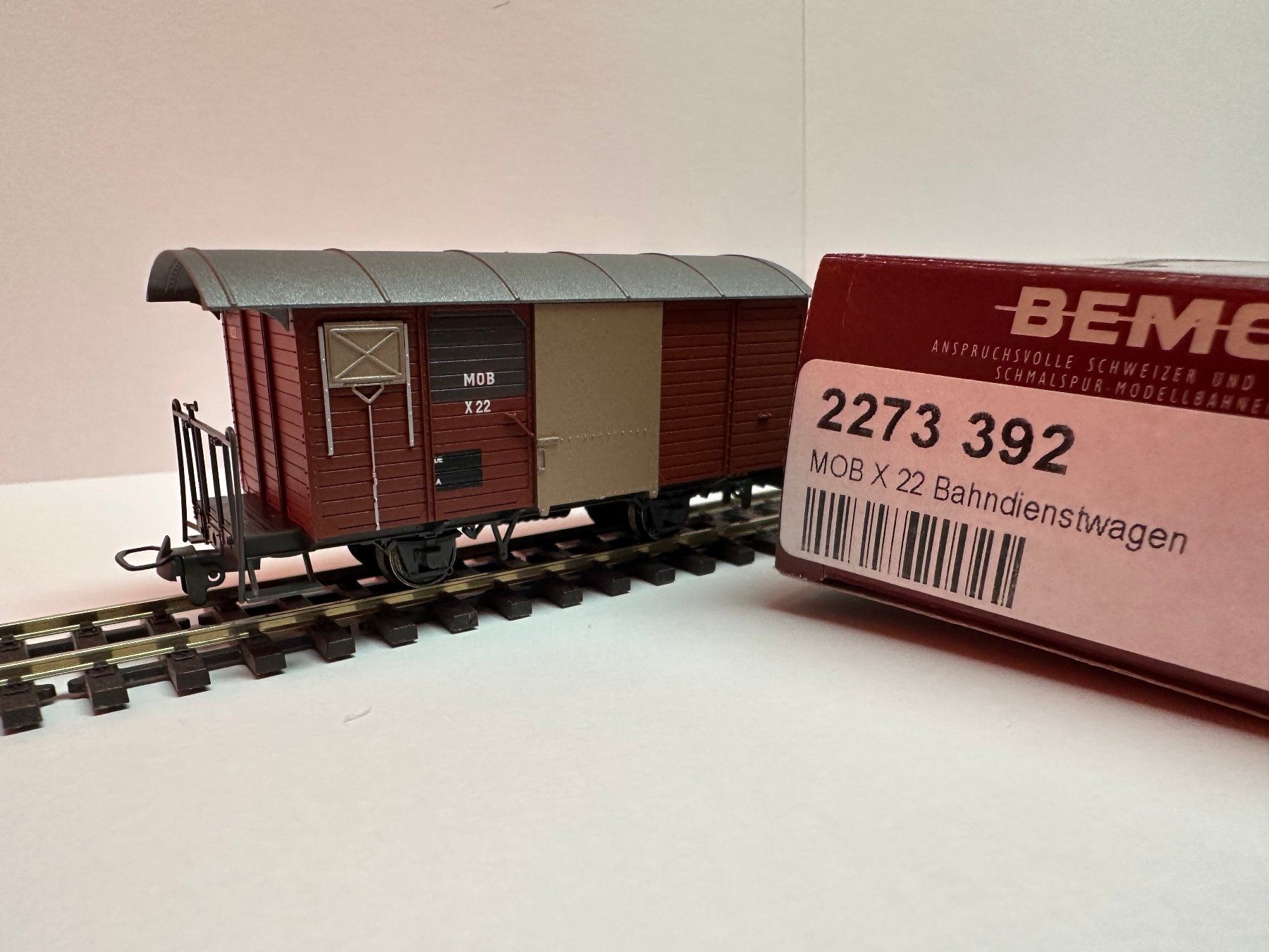 Bemo Modelleisenbahnen: Bemo - MOB X 22 Bahndienstwagen – Neu und originalverpackt aus Domat/Ems von mmx4001 2