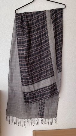 Schal Foulard Pareo 180x60cm doppelseitige Zelle
