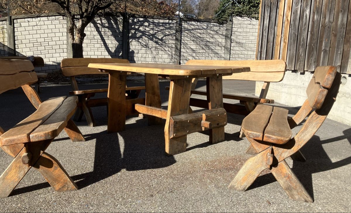 Set di tavolo e panche: Sitzgarnitur aus Eiche (5 Teilig) – Usato da Wetzikon ZH venduto da M.H88 4