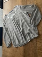 CV BLUSE/OBERTEIL GR.40/M grau/anthrazit/mocca minim transp.