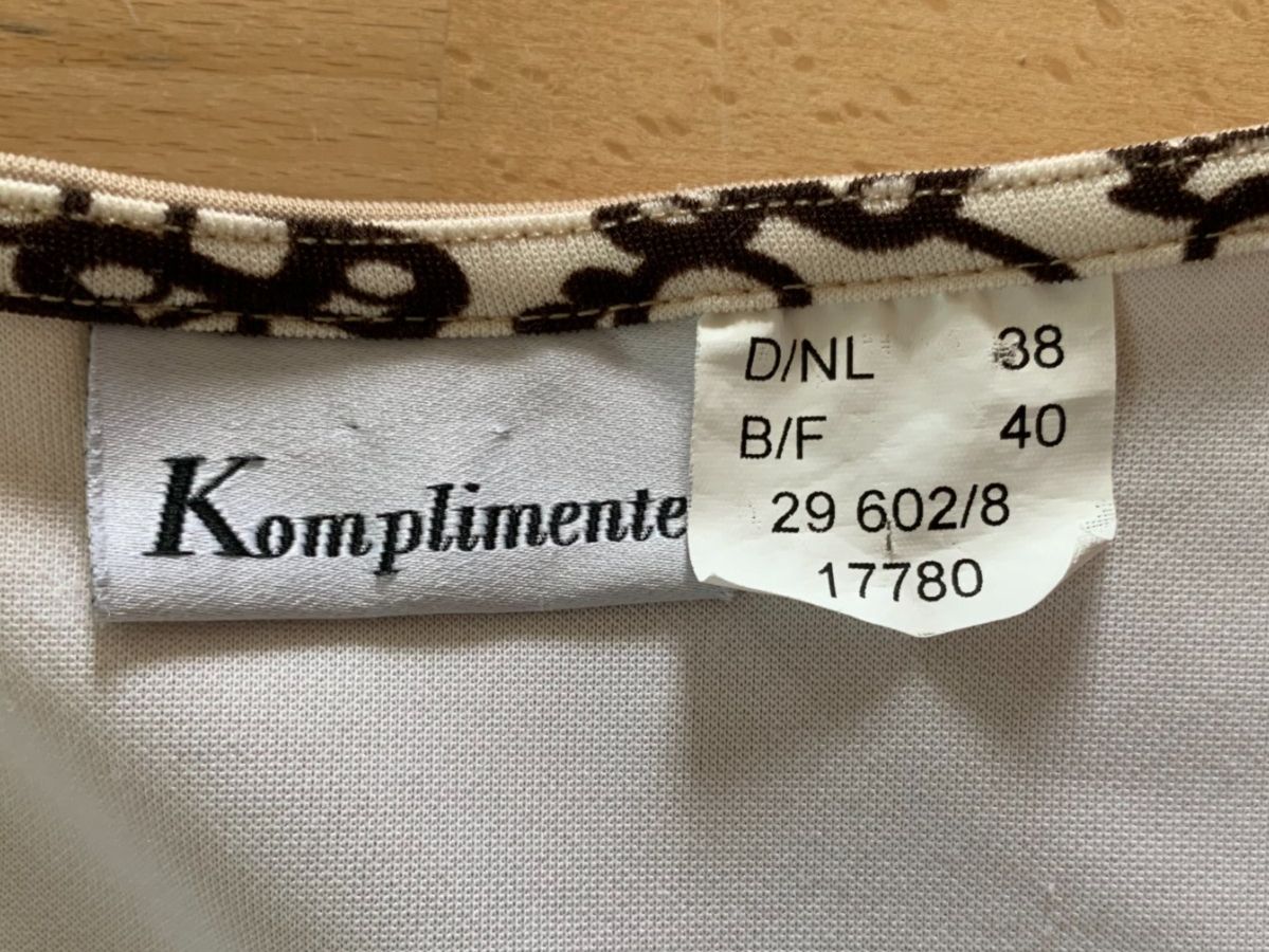 Vestiti: Komplimente Damen Kleid, Gr. 38/40, beige – Nuovo (secondo la descrizione) da Worb venduto da farben20zauber 2