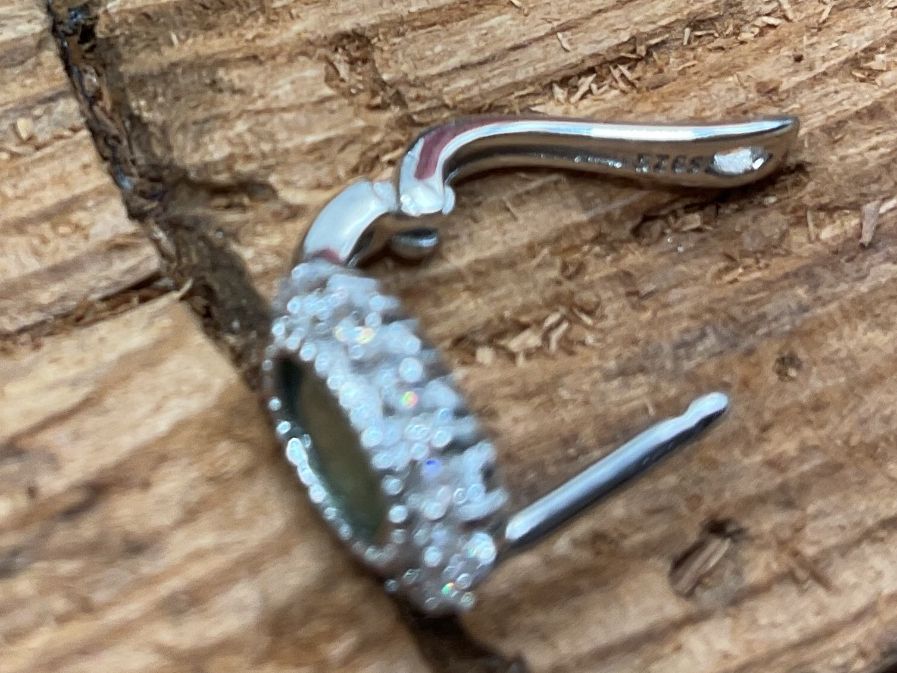 Ohrringe & -stecker: Ohrstecker Saphir in Silber, klein und fein – Neu (gemäss Beschreibung) aus luzern von Alpendorf1 2
