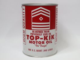 Oeldose Top-Kik Motor Oil öldose, Davis Refining Corp. FL