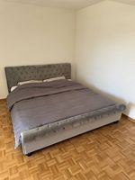 Polsterbett mit Lattenrost 180 x 200cm Grau