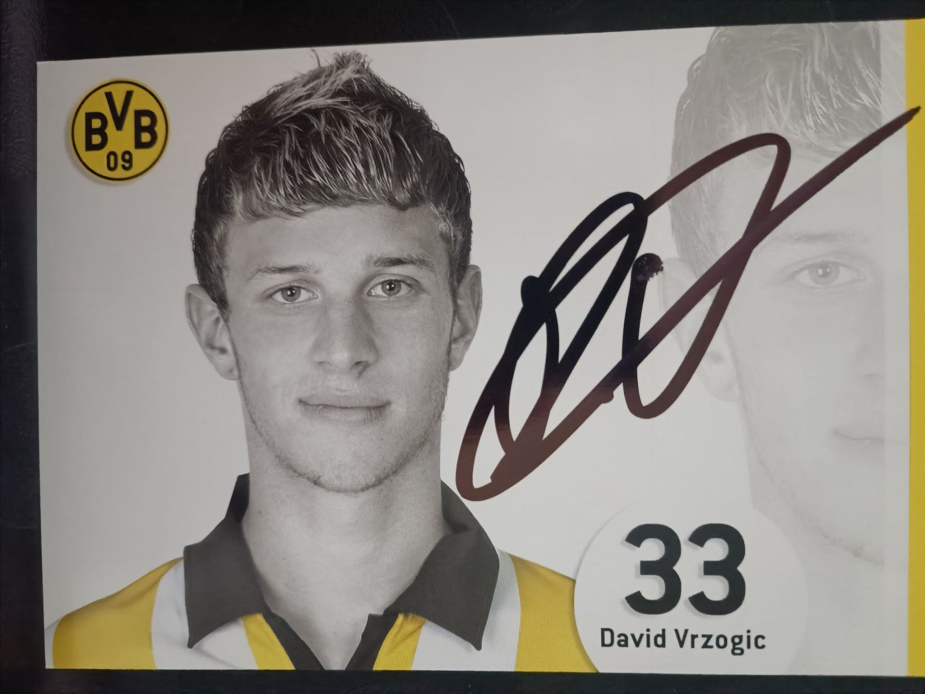 Autographes: David Vrzogic - BVB - Borussia Dortmund - Handsigniert – D'occasion à Menziken par Artographs