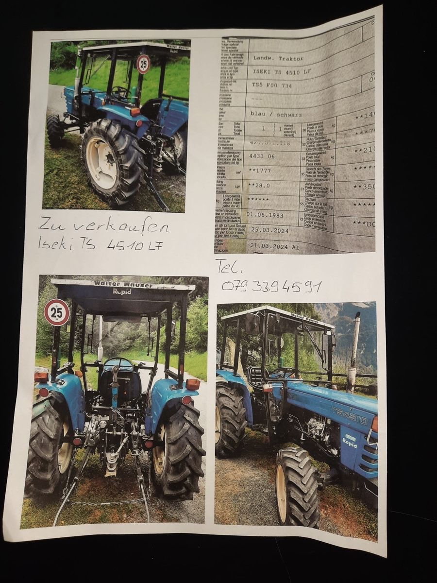 Iseki Trattori: Iseki Traktor  – Usato da Chur venduto da Aeb_8mrv 2