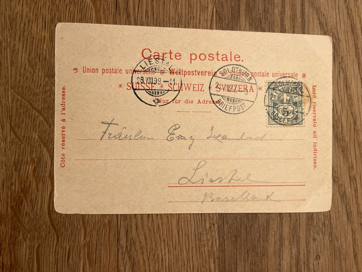 Cartoline postali: Alte Ansichtskarte Solothurn, St. Ursen Kathedrale, 1939 54 – Usato da Hinwil venduto da Chuan2 1