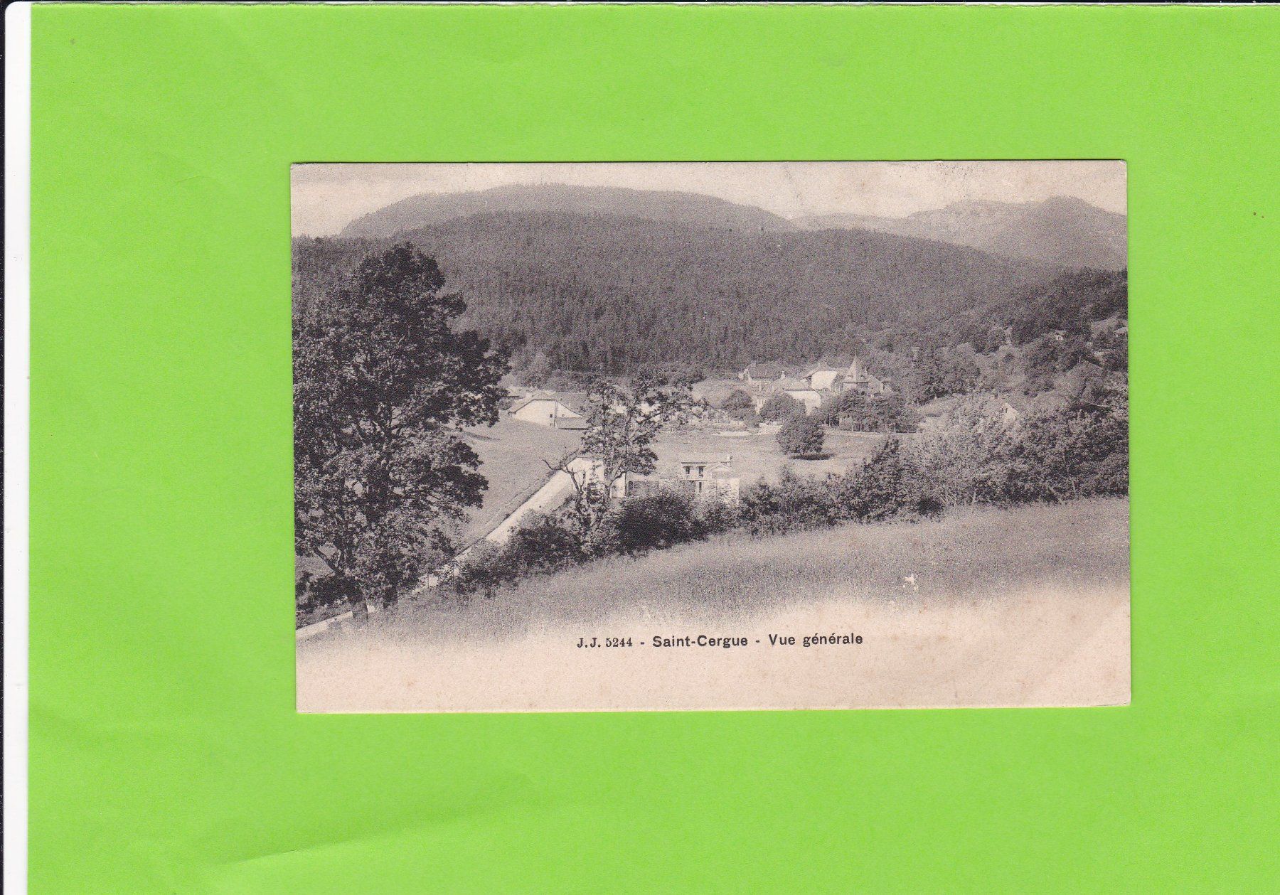 Cartoline postali: Saint Cergue--Vue générale – Usato da St. Peterzell venduto da neckertal