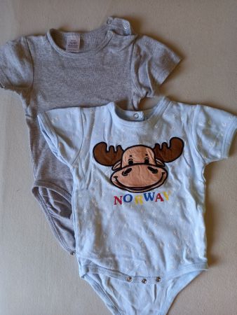 Set 2 Baby Kurzarm Bodies Gr. 74 / 80