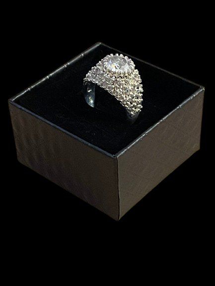 Anelli: Bague en Argent 925 Diamant Lab Certificat – Nuovo (secondo la descrizione) da Genève venduto da TradeCH 4