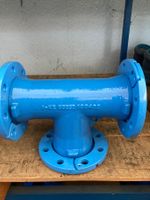 90° Flansch-T-Stück aus Gusseisen DN 65