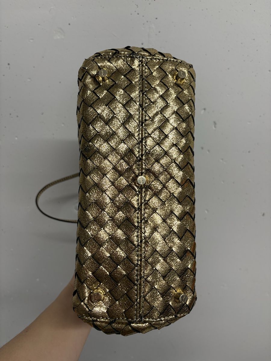 Abro Borse da donna: ABRO Handtasche gold Leder geflochten Boho – Nuovo (secondo la descrizione) da Regensdorf venduto da secondchancefashion 2
