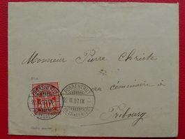 1907, Nr.83, Brief von PORRENTURY sehr sauber nach FRIBOURG
