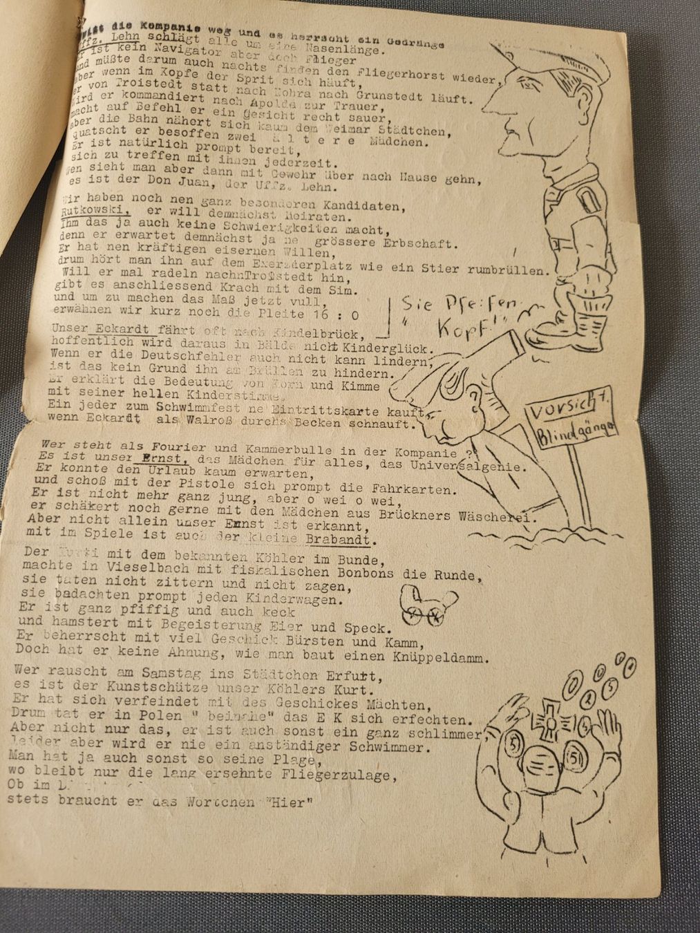 Armi bianche: Wehrmacht Bierzeitung – Usato da Kriens venduto da KTP 5