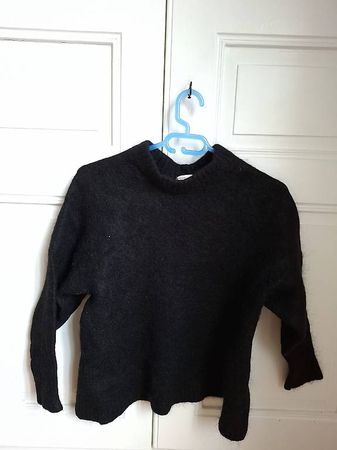 Schwarzer Winterpullover Damen (XS)