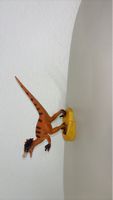 🦖Coole Dinosaurier Figur, orange/schwarz gestreift🦕