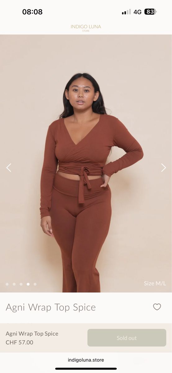 Top: Indigo Luna wrap top  – Usato da Confignon venduto da mel_9m6w