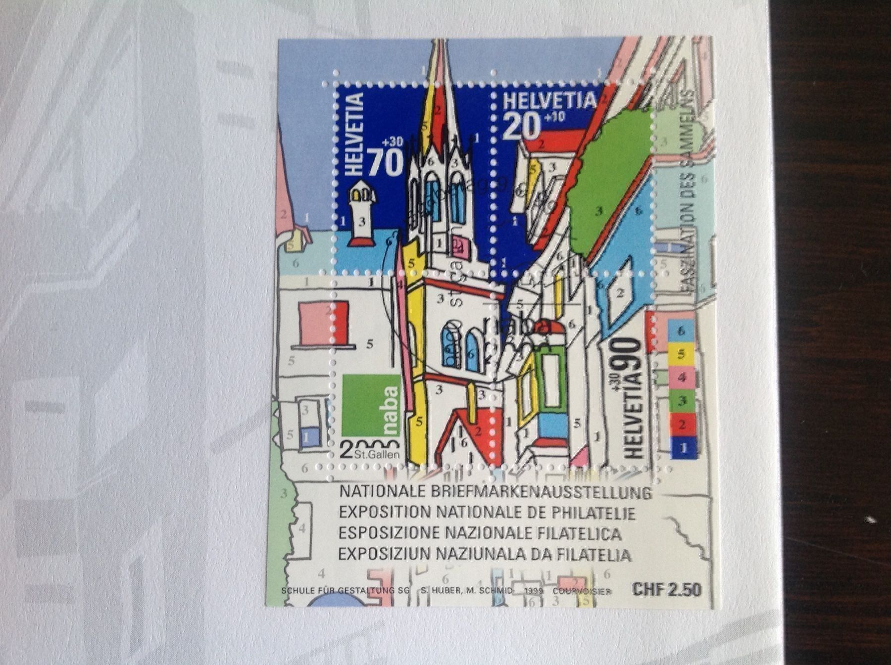 Tutti i francobolli: Nat.Briefmarkenausstellung St.Gallen2000 – Usato da Horw venduto da Luki49 1