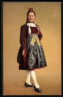 AK Braut aus Guggisberg, Kanton Bern
